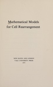 Mathematical models for cell rearrangement /