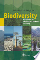 Biodiversity : a challenge for development research and policy /