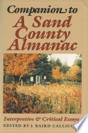 Companion to A sand county almanac : interpretive & critical essays /