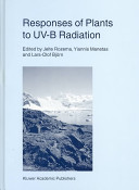 Responses of plants to UV-B radiation /
