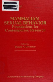 Mammalian sexual behavior : foundations for contemporary research /