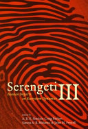 Serengeti III : human impacts on ecosystem dynamics /