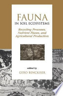 Fauna in soil ecosystems : recycling processes, nutrient fluxes, and agricultural production /