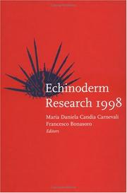 Echinoderm research 1998 : proceedings of the Fifth European Conference on Echinoderms, Milan, Italy, 7-12 September 1998 /