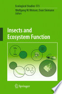 Insects and ecosystem function /