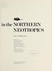 Vertebrate ecology in the northern neotropics /