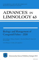 Biology and management of coregonid fishes--2008 : 10th International Symposium on the Biology and Management of Coregonid Fishes, Winnipeg, Canada /