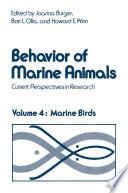 Behavior of marine animals : current perspectives in research, volume 4: marine birds /