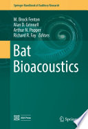 Bat bioacoustics /