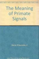 The Meaning of primate signals /