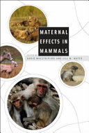 Maternal effects in mammals /