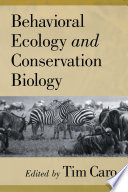 Behavioral ecology and conservation biology /