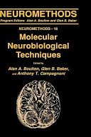Molecular neurobiological techniques /