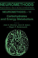 Carbohydrates and energy metabolism /