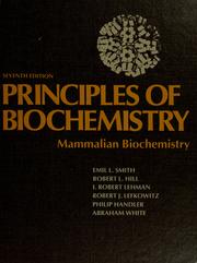 Principles of biochemistry : mammalian biochemistry /