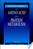 Methods for investigation of amino acid and protein metabolism /