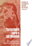 Pharmacological control of lipid metabolism : proceedings. /