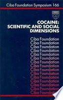 Cocaine-- scientific and social dimensions.