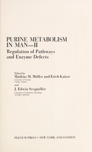 Purine metabolism in man, II : [proceedings] /