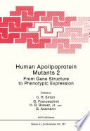 Human apolipoprotein mutants 2 : from gene structure to phenotypic expression /