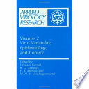 Virus variability, epidemiology, and control /