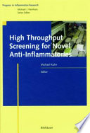 High throughput screening for novel anti-inflammatories /