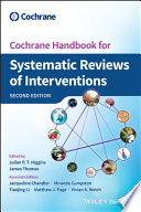 Cochrane handbook for systematic reviews of interventions /