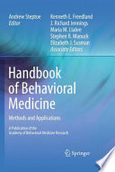 Handbook of behavioral medicine : methods and applications /