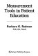 Measurement tools in patient education /