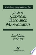 Guide to clinical resource management /