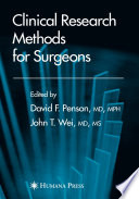 Clinical research methods for surgeons /