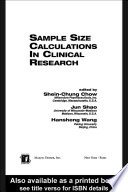Sample size calculations in clinical research /
