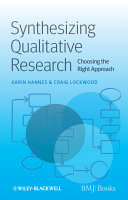 Synthesising qualitative research : choosing the right approach /