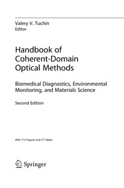Handbook of coherent-domain optical methods : biomedical diagnosis, environmental monitoring, and materials science /