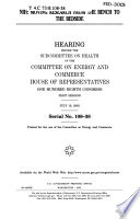 NIH : moving research from the bench to the bedside : hearing before the Subcommittee on Health of the Committee on Energy and Commerce, House of Representatives, One Hundred Eighth Congress, first session, July 10, 2003.