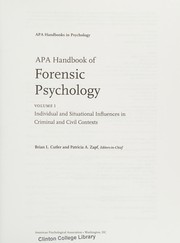 APA handbook of forensic psychology.