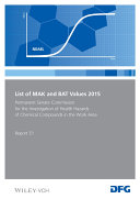 List of MAK and BAT values 2015 /