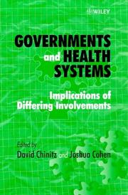 Governments and health systems : implications of differing involvements /