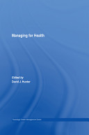 Managing for health /