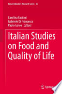 Italian Studies on Food and Quality of Life /