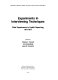 Experiments in interviewing techniques : field experiments in health reporting, 1971-1977 /