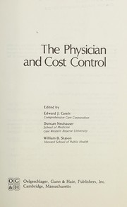 The Physician and cost control /