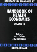 Handbook of health economics /
