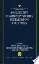 Prospective community studies in developing countries /