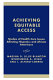 Achieving equitable access : studies of health care issues affecting Hispanics and African Americans /