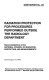 Radiation protection for procedures performed outside the Radiology Department : recommendations of the National Council on Radiation Protection and Measurements.