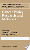 Cancer policy : research and methods /