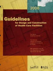 Guidelines for design and construction of health care facilities /