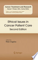 Ethical issues in cancer patient care /