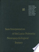 Item interpretation of the Luria-Nebraska neuropsychological battery /